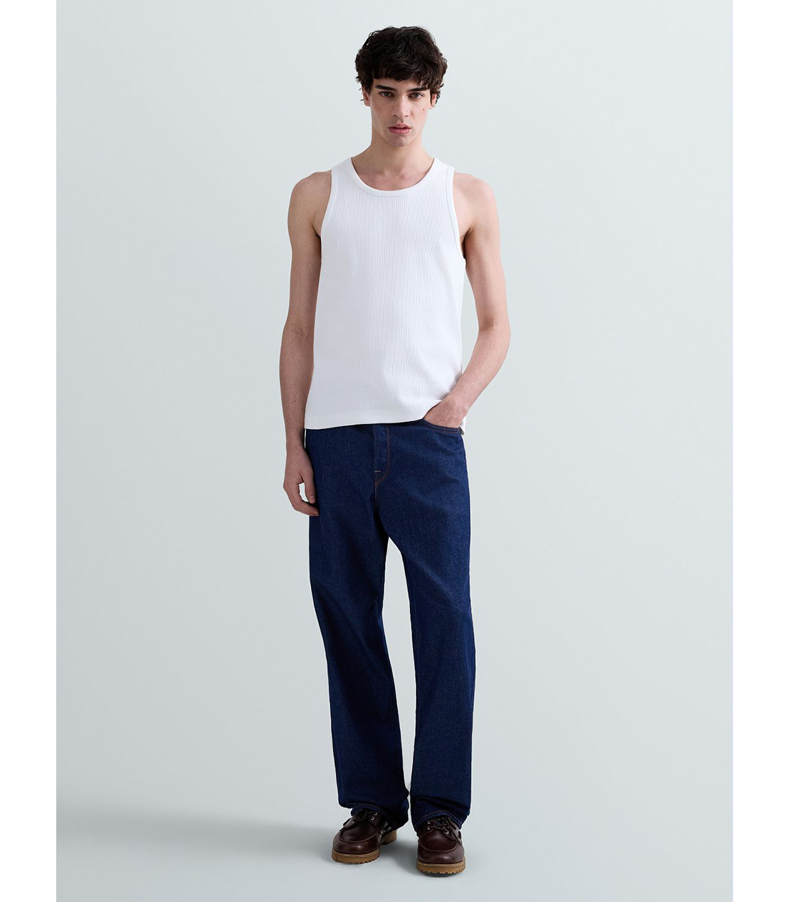 リブニットタンクトップ 詳細画像 ホワイト 2